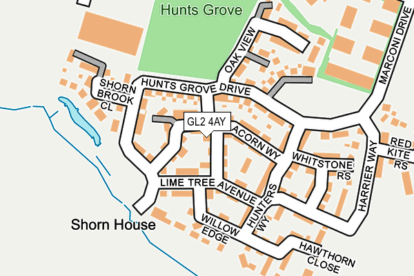 Map of LUZZEY LTD at local scale