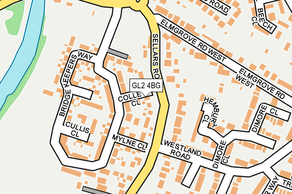 GL2 4BG map - OS OpenMap – Local (Ordnance Survey)