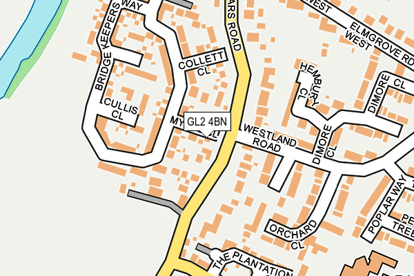 GL2 4BN map - OS OpenMap – Local (Ordnance Survey)