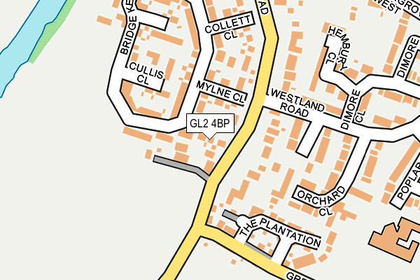 GL2 4BP map - OS OpenMap – Local (Ordnance Survey)