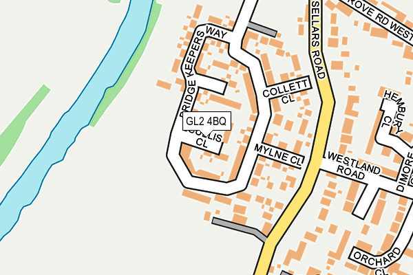 GL2 4BQ map - OS OpenMap – Local (Ordnance Survey)