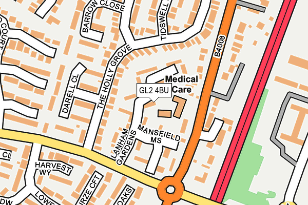 GL2 4BU map - OS OpenMap – Local (Ordnance Survey)
