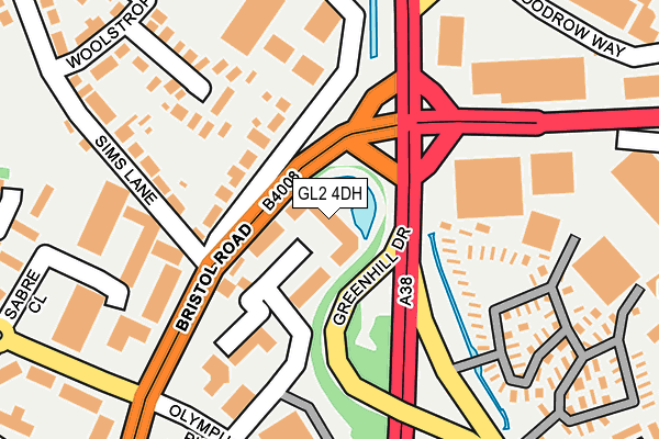 GL2 4DH map - OS OpenMap – Local (Ordnance Survey)