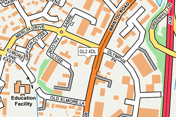 GL2 4DL map - OS OpenMap – Local (Ordnance Survey)