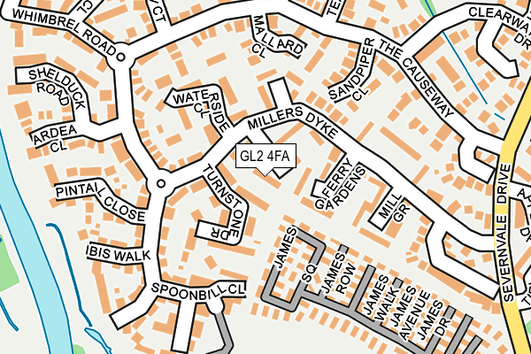 GL2 4FA map - OS OpenMap – Local (Ordnance Survey)