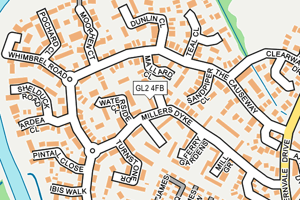 GL2 4FB map - OS OpenMap – Local (Ordnance Survey)