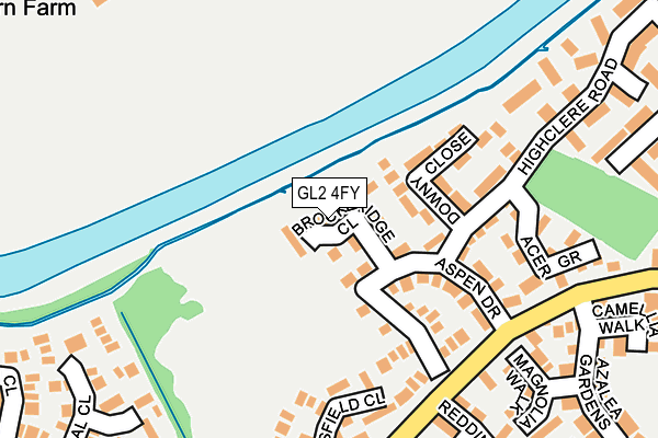 GL2 4FY map - OS OpenMap – Local (Ordnance Survey)