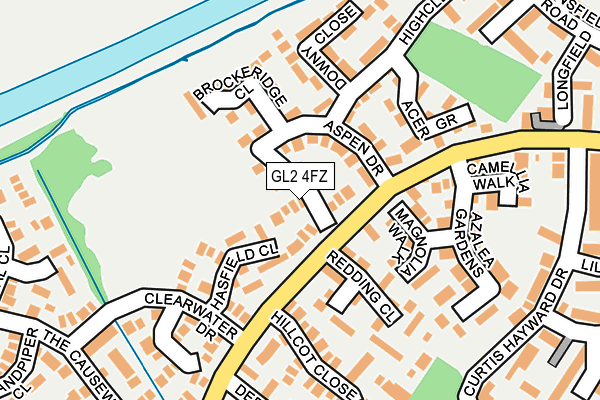 GL2 4FZ map - OS OpenMap – Local (Ordnance Survey)
