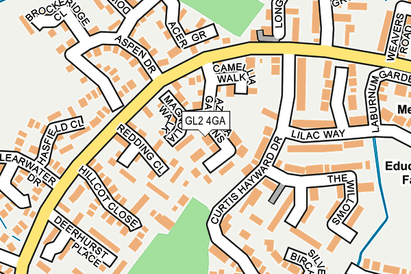 GL2 4GA map - OS OpenMap – Local (Ordnance Survey)