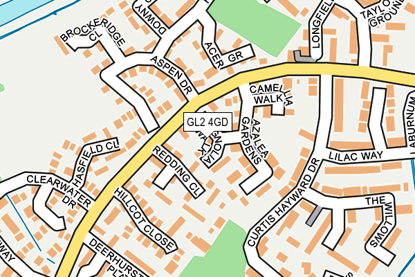 GL2 4GD map - OS OpenMap – Local (Ordnance Survey)