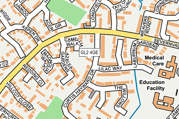 GL2 4GE map - OS OpenMap – Local (Ordnance Survey)