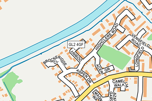 GL2 4GF map - OS OpenMap – Local (Ordnance Survey)