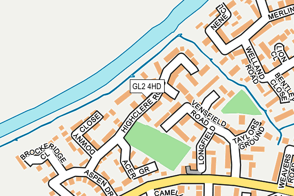 GL2 4HD map - OS OpenMap – Local (Ordnance Survey)