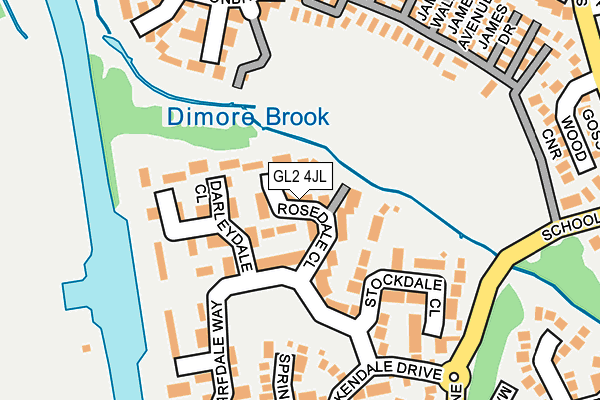 GL2 4JL map - OS OpenMap – Local (Ordnance Survey)