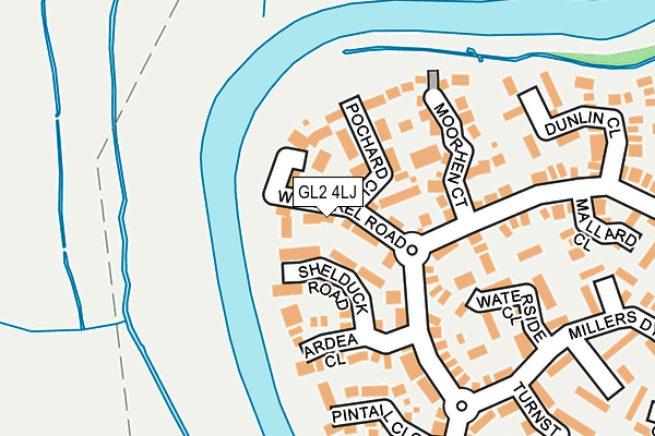 GL2 4LJ map - OS OpenMap – Local (Ordnance Survey)