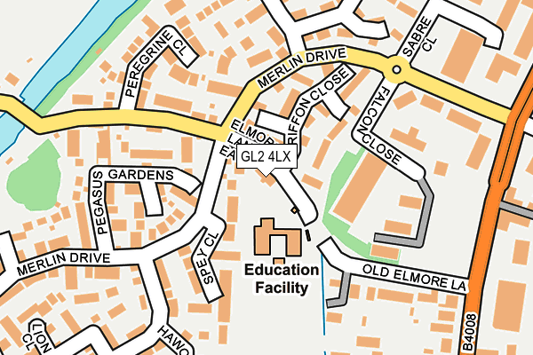 GL2 4LX map - OS OpenMap – Local (Ordnance Survey)
