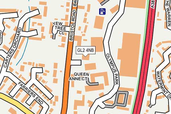 GL2 4NB map - OS OpenMap – Local (Ordnance Survey)
