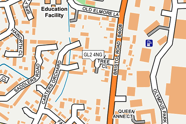 GL2 4NG map - OS OpenMap – Local (Ordnance Survey)