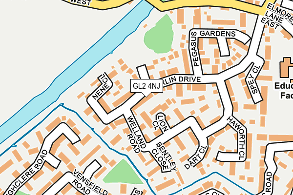 GL2 4NJ map - OS OpenMap – Local (Ordnance Survey)
