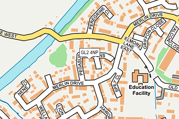 GL2 4NP map - OS OpenMap – Local (Ordnance Survey)