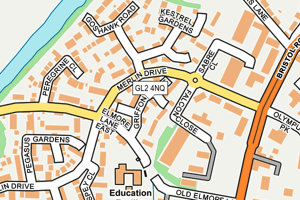 GL2 4NQ map - OS OpenMap – Local (Ordnance Survey)