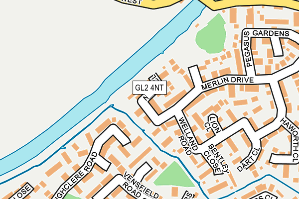GL2 4NT map - OS OpenMap – Local (Ordnance Survey)