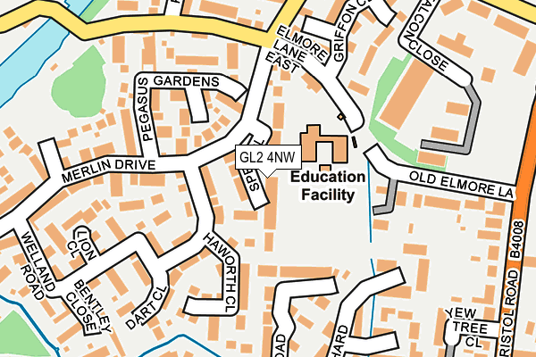 GL2 4NW map - OS OpenMap – Local (Ordnance Survey)