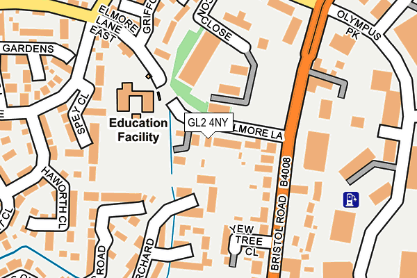 GL2 4NY map - OS OpenMap – Local (Ordnance Survey)