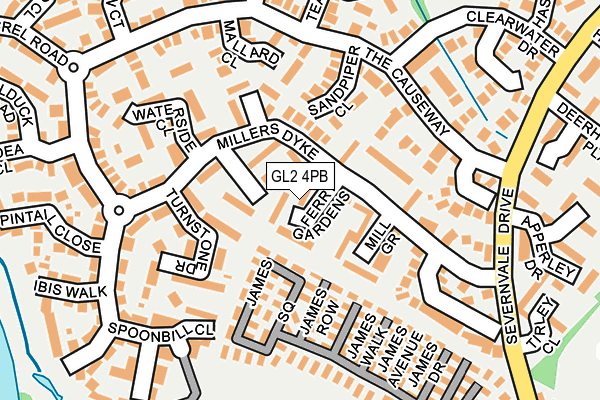GL2 4PB map - OS OpenMap – Local (Ordnance Survey)