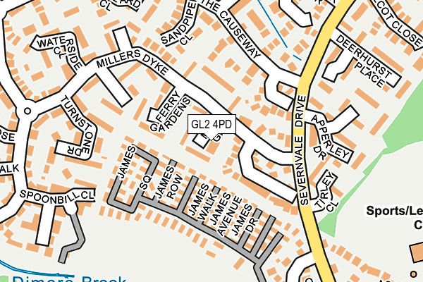 GL2 4PD map - OS OpenMap – Local (Ordnance Survey)