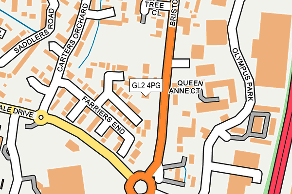 GL2 4PG map - OS OpenMap – Local (Ordnance Survey)