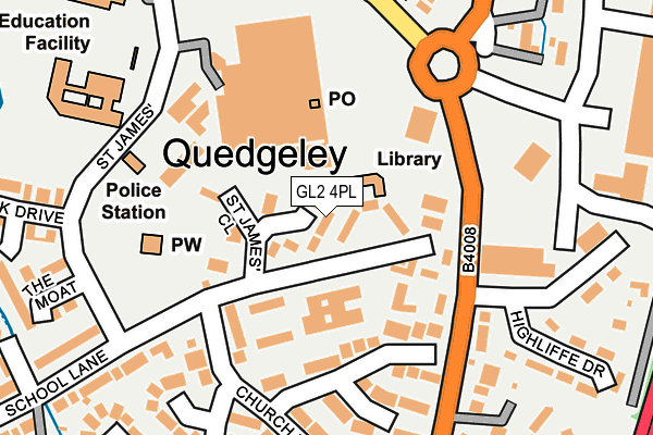 GL2 4PL map - OS OpenMap – Local (Ordnance Survey)