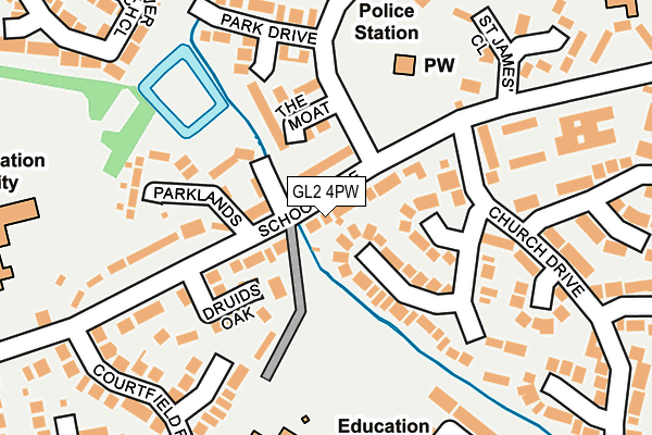 GL2 4PW map - OS OpenMap – Local (Ordnance Survey)