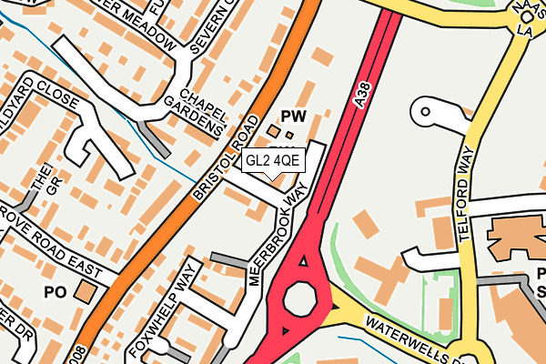 GL2 4QE map - OS OpenMap – Local (Ordnance Survey)