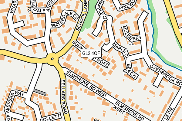 GL2 4QF map - OS OpenMap – Local (Ordnance Survey)
