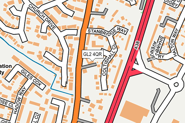 GL2 4QR map - OS OpenMap – Local (Ordnance Survey)