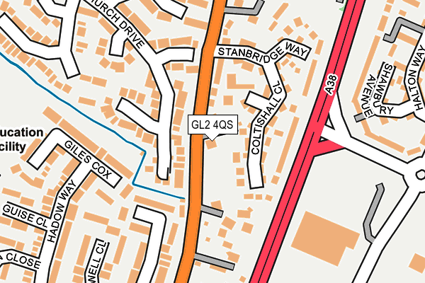 GL2 4QS map - OS OpenMap – Local (Ordnance Survey)