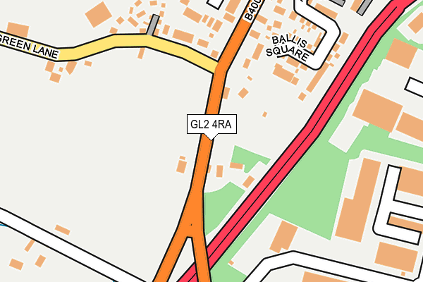 GL2 4RA map - OS OpenMap – Local (Ordnance Survey)