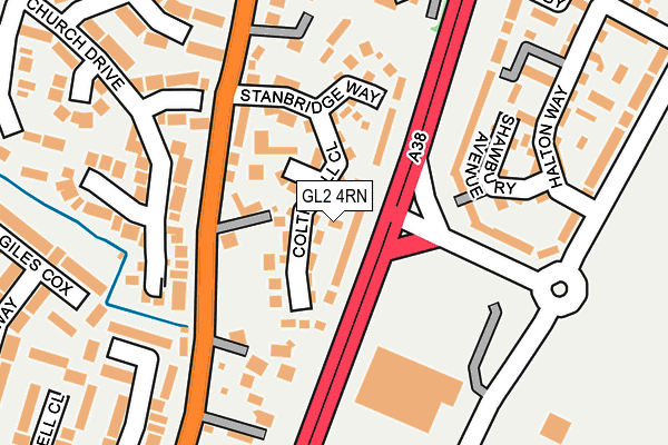 GL2 4RN map - OS OpenMap – Local (Ordnance Survey)