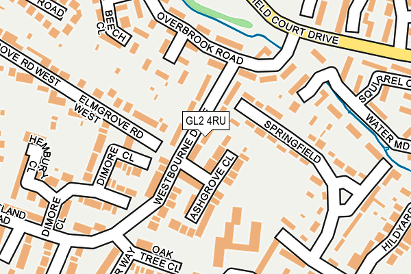 GL2 4RU map - OS OpenMap – Local (Ordnance Survey)