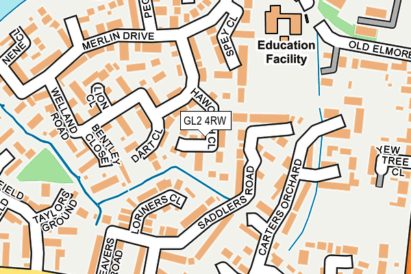 GL2 4RW map - OS OpenMap – Local (Ordnance Survey)