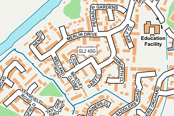 GL2 4SG map - OS OpenMap – Local (Ordnance Survey)