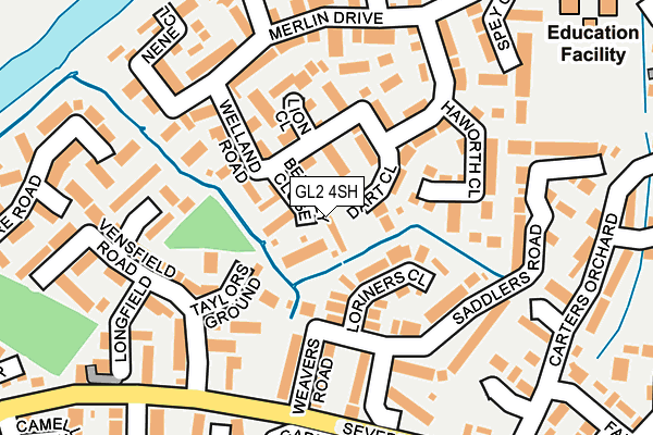 GL2 4SH map - OS OpenMap – Local (Ordnance Survey)