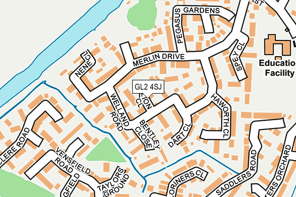 GL2 4SJ map - OS OpenMap – Local (Ordnance Survey)