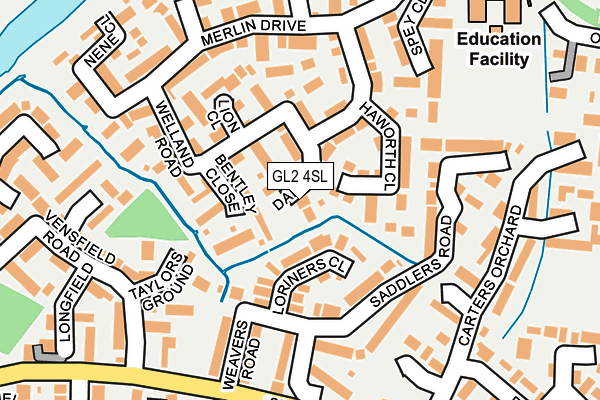 GL2 4SL map - OS OpenMap – Local (Ordnance Survey)