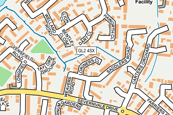 GL2 4SX map - OS OpenMap – Local (Ordnance Survey)