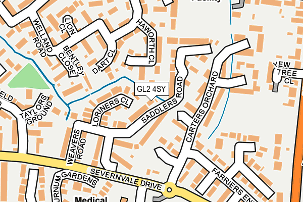 GL2 4SY map - OS OpenMap – Local (Ordnance Survey)