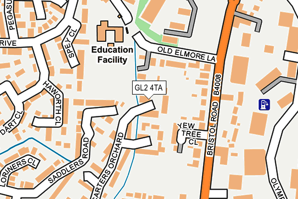 GL2 4TA map - OS OpenMap – Local (Ordnance Survey)