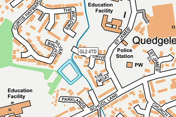 GL2 4TD map - OS OpenMap – Local (Ordnance Survey)