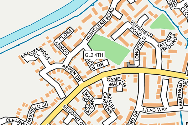 GL2 4TH map - OS OpenMap – Local (Ordnance Survey)